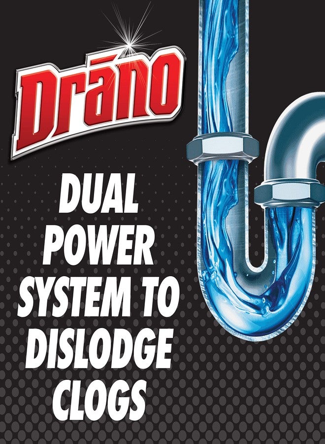 Drano Snake Plus Tool and Gel System, Drain Snake with Drain Clog Remover Gel, Unclogs and Removes Hair and Blockages, Commercial Line 16 Fl oz and 23 Inch Tool - Image 3
